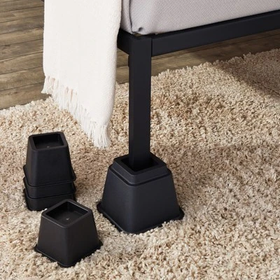 Juvale Set Of 8 Bed Risers For Platform Bed Frames, Heavy Duty Furniture Lifter Set, 3, 5, And 8-Inch Adjustable Heights, Supports Up To 1,100 Pounds 3 Juvale Set Of 8 Bed Risers For Platform Bed Frames, Heavy Duty Furniture Lifter Set, 3, 5, And 8-Inch Adjustable Heights, Supports Up To 1,100 Pounds