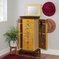 Beatrice Antique Parchment Hand Painted Jewelry Armoire - Powell Company 23 Beatrice Antique Parchment Hand Painted Jewelry Armoire - Powell Company -Bedroom Home Store GUEST 1c0f35c0 dd81 4c43 99d7 e7ef1c3bd09e