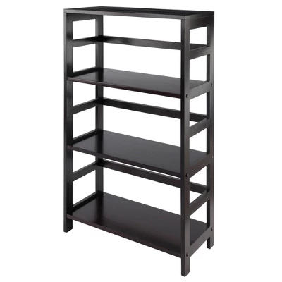 42" 7pc Leo Storage Shelf With Baskets Espresso/Chocolate - Winsome 6 42" 7pc Leo Storage Shelf With Baskets Espresso/Chocolate - Winsome - Image 4