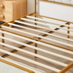 Classic Upholstered Platform Bed With Buckle Backrest, Metal Frame And Solid Wood Ribs-ModernLuxe 13 Classic Upholstered Platform Bed With Buckle Backrest, Metal Frame And Solid Wood Ribs-ModernLuxe -Bedroom Home Store GUEST 1eed3797 09ba 4bea 8a34 803df4151910