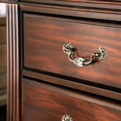 3pc California King Pennings Traditional Bed Set And Nightstand With Chest Dark Walnut - HOMES: Inside + Out 10 3pc California King Pennings Traditional Bed Set And Nightstand With Chest Dark Walnut - HOMES: Inside + Out - Image 8