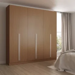 Bedroom Home Store 19 Eldridge Freestanding Wardrobe Maple Cream - Manhattan Comfort