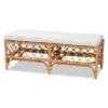 Orchard Fabric Upholstered And Rattan Bench White/Natural - Bali & Pari 1 Orchard Fabric Upholstered And Rattan Bench White/Natural - Bali & Pari -Bedroom Home Store GUEST 1fe2aeab c9e3 43ce 9762 bfb4c37a30d5