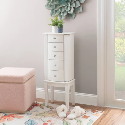Makenzie Jewelry Armoire White - Powell Company 12 Makenzie Jewelry Armoire White - Powell Company - Image 10
