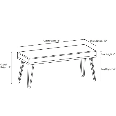 Aldelfo Bench - Chic Home 3 Aldelfo Bench - Chic Home