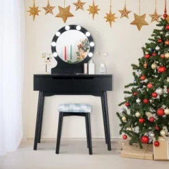 Costway Vanity Makeup 8 Dimmable Bulbs Lighted BlackWhiteNatural 23 Costway Vanity Makeup 8 Dimmable Bulbs Lighted BlackWhiteNatural -Bedroom Home Store GUEST 204b7ae0 d711 4d58 b9a9 8ca12c28a38b