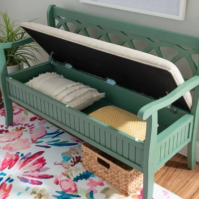 Alina Storage Bench - Powell Company 11 Alina Storage Bench - Powell Company - Image 9