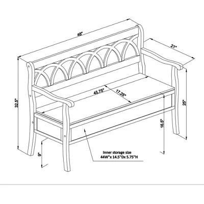 Alina Storage Bench - Powell Company 15 Alina Storage Bench - Powell Company - Image 13