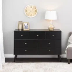 7 Drawer Milo Mid-Century Modern Dresser - Prepac 32 7 Drawer Milo Mid-Century Modern Dresser - Prepac -Bedroom Home Store GUEST 2334de2c de1f 4c28 b7f2 3e6b1e6b4883