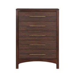 Melonnes 5 Drawer Chest Walnut - HOMES: Inside + Out 12 Melonnes 5 Drawer Chest Walnut - HOMES: Inside + Out -Bedroom Home Store GUEST 240c4cf6 d7b0 490e 9d89 a51b00f73d9a