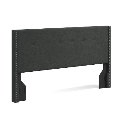 Glenwillow Home MCM Nailhead Trim Button Tufted MCM Wingback Upholstered Headboard 3 Glenwillow Home MCM Nailhead Trim Button Tufted MCM Wingback Upholstered Headboard