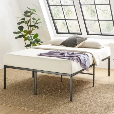 18" Classic Metal Platform Bed Frame Black - Mellow 11 18" Classic Metal Platform Bed Frame Black - Mellow - Image 9