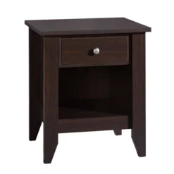 Shoal Creek Nightstand With Drawer & Storage Shelf - Jamocha Wood - Sauder