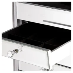 Melanie 7 Drawer Glam Jewelry Armoire Mirrored/Brushed - Aiden Lane 14 Melanie 7 Drawer Glam Jewelry Armoire Mirrored/Brushed - Aiden Lane -Bedroom Home Store GUEST 25c97732 7a72 4339 8f2e f99a5dda2fdb