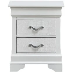 Passion Furniture Lorana 2-Drawer Nightstand (24 In. H X 16 In. W X 21 In. D) 15 Passion Furniture Lorana 2-Drawer Nightstand (24 In. H X 16 In. W X 21 In. D) -Bedroom Home Store GUEST 286835df 6020 411f a8e4 5083f3c6ff93
