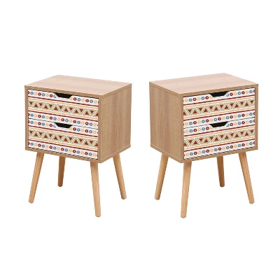 (Set Of 2)Organnice End Side Table Nightstand 10 (Set Of 2)Organnice End Side Table Nightstand - Image 8