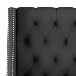 Arlette Nail Button Tufted Wingback Bed In Shiny Velvet - Skyline Furniture 10 Arlette Nail Button Tufted Wingback Bed In Shiny Velvet - Skyline Furniture -Bedroom Home Store GUEST 2a4840c4 a7a7 4028 8e67 844aef278ea6