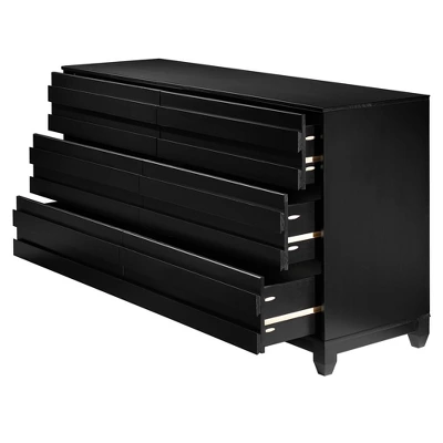 Ilya Solid Wood Modern Panel Front 6 Drawer Dresser - Saracina Home 5 Ilya Solid Wood Modern Panel Front 6 Drawer Dresser - Saracina Home - Image 3