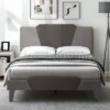 Costway Full/Qween/Twin Size Upholstered Platform Bed Frame Velvet Headboard Mattress Foundation 1 Costway Full/Qween/Twin Size Upholstered Platform Bed Frame Velvet Headboard Mattress Foundation -Bedroom Home Store GUEST 2bb4d370 d04f 4f2c afad 96ab4df5c276