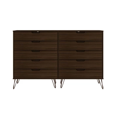 Rockefeller 10 Drawer Double Tall Dresser - Manhattan Comfort 15 Rockefeller 10 Drawer Double Tall Dresser - Manhattan Comfort - Image 13