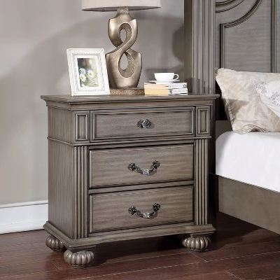 5pc Pennings Traditional Bedroom Set Gray - HOMES: Inside + Out 5 5pc Pennings Traditional Bedroom Set Gray - HOMES: Inside + Out - Image 3