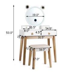 Costway Vanity Dressing Table Set Touch Screen Dimming Mirror 13 Costway Vanity Dressing Table Set Touch Screen Dimming Mirror -Bedroom Home Store GUEST 2e27fb87 daf1 4a97 9cb4 46c76b79f903