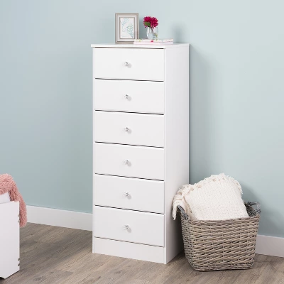 Astrid 6 Drawer Tall Chest - Prepac 11 Astrid 6 Drawer Tall Chest - Prepac - Image 9