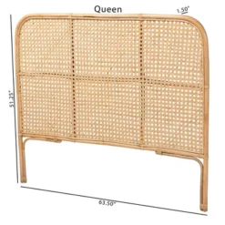 Queen Linette Natural Rattan Headboard Brown - Bali & Pari 17 Queen Linette Natural Rattan Headboard Brown - Bali & Pari -Bedroom Home Store GUEST 2ebbe998 d604 4f26 a143 cc00e6c60b24