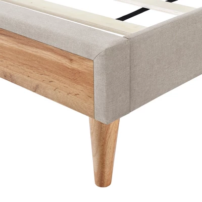 Queen Size Upholstered Wood Platform Bed-ModernLuxe 9 Queen Size Upholstered Wood Platform Bed-ModernLuxe - Image 7