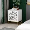 Averina 2 Drawers 45° Splicing White Mirror Front Nightstand With Storage - The Pop Maison 2 Averina 2 Drawers 45° Splicing White Mirror Front Nightstand With Storage - The Pop Maison -Bedroom Home Store GUEST 2f4519f8 d48e 43b1 aaf2 d3bc597b08d6