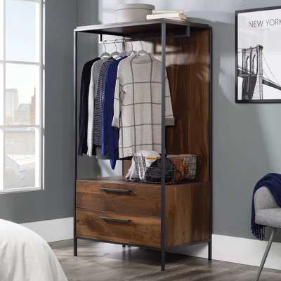 Nova Loft Armoire With Drawers Grand Walnut - Sauder 3 Nova Loft Armoire With Drawers Grand Walnut - Sauder