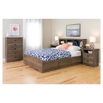Salt Spring 2 - Drawer Nightstand - Drifted Gray - Prepac 4 Salt Spring 2 - Drawer Nightstand - Drifted Gray - Prepac - Image 2