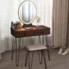 Costway Vanity Makeup Dressing Table W/ 3 Lighting Modes Mirror Touch Switch RusticCoffee 1 Costway Vanity Makeup Dressing Table W/ 3 Lighting Modes Mirror Touch Switch RusticCoffee -Bedroom Home Store GUEST 3059f757 1289 445f 81d0 638736dc336f