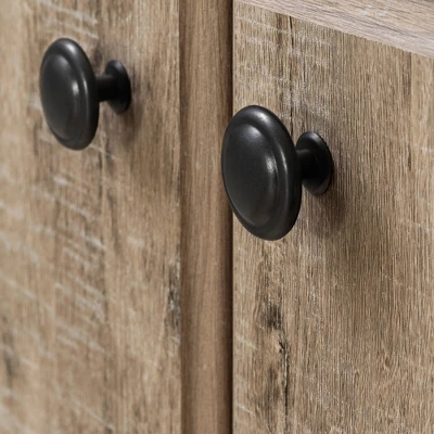 Morgan 4 Door Storage Cabinet Oak - South Shore 4 Morgan 4 Door Storage Cabinet Oak - South Shore - Image 2