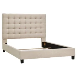King Ascott Hill Button Tufted Bed Oatmeal - Inspire Q 9 King Ascott Hill Button Tufted Bed Oatmeal - Inspire Q -Bedroom Home Store GUEST 3403e05c ae9c 4eff a608 0ad83caaee90