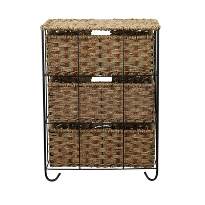 Household Essentials 3 Drawer Chest Rattan 7 Household Essentials 3 Drawer Chest Rattan - Image 5