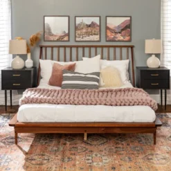 Boho Solid Wood Spindle Platform Bed - Saracina Home 29 Boho Solid Wood Spindle Platform Bed - Saracina Home -Bedroom Home Store GUEST 34e37aae 945b 4e1c b588 d216ba7b0bcd