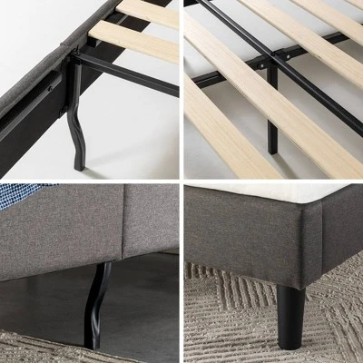 Dachelle Upholstered Platform Bed Frame - Zinus 8 Dachelle Upholstered Platform Bed Frame - Zinus - Image 6