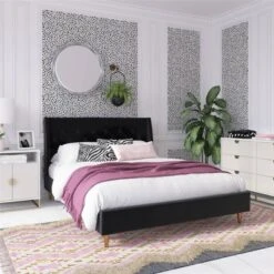 Her Majesty Upholstered Bed - Paris Hilton X The Novogratz