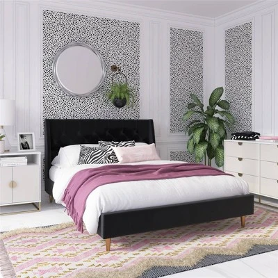 Her Majesty Upholstered Bed - Paris Hilton X The Novogratz 3 Her Majesty Upholstered Bed - Paris Hilton X The Novogratz