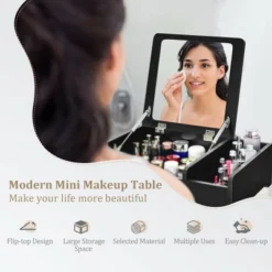 Costway 2-in-1 Vanity Dresser W/ Flip-Top Mirror Tabletop Storage Box Makeup Laptop Black 15 Costway 2-in-1 Vanity Dresser W/ Flip-Top Mirror Tabletop Storage Box Makeup Laptop Black -Bedroom Home Store GUEST 383b397d f751 4512 9d45 ca760c55bf3d