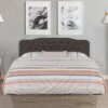 Nicole Upholstered Headboard Stone Fabric/Metal (Frame Not Included) - Hillsdale Furniture 1 Nicole Upholstered Headboard Stone Fabric/Metal (Frame Not Included) - Hillsdale Furniture -Bedroom Home Store GUEST 387fda03 c13c 431e b02e 9628911e6e69