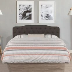 Nicole Upholstered Headboard Stone Fabric/Metal (Frame Not Included) - Hillsdale Furniture