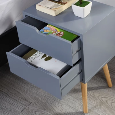 (Set Of 2)Organnice End Side Table Nightstand 4 (Set Of 2)Organnice End Side Table Nightstand - Image 2