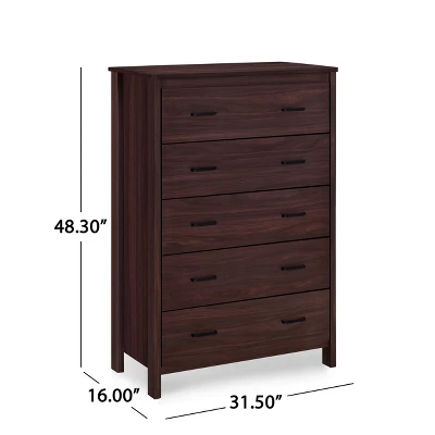 3pc Olimont Contemporary Dresser And Nightstand Set Walnut - Christopher Knight Home 14 3pc Olimont Contemporary Dresser And Nightstand Set Walnut - Christopher Knight Home - Image 12