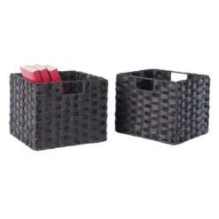 29.21" 3pc Leo Storage Shelf With Baskets Espresso/Chocolate - Winsome 26 29.21" 3pc Leo Storage Shelf With Baskets Espresso/Chocolate - Winsome -Bedroom Home Store GUEST 39800034 6a36 4abe bd9c 92d1976c1aea