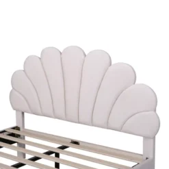 Upholstered Wood Platform Bed With Flower Pattern Velvet Headboard-ModernLuxe 18 Upholstered Wood Platform Bed With Flower Pattern Velvet Headboard-ModernLuxe -Bedroom Home Store GUEST 399f5614 a7b6 4669 8f01 ea6b966ba6d9