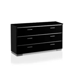 2pc Shorehaven Contemporary Dresser And Mirror Set Black/Chrome - MiBasics 7 2pc Shorehaven Contemporary Dresser And Mirror Set Black/Chrome - MiBasics -Bedroom Home Store GUEST 3b539272 c064 4f21 a2e5 2bc85173e7b5