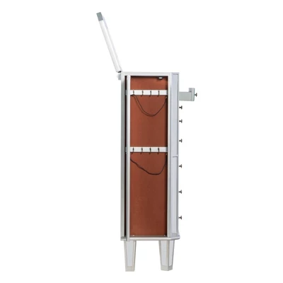 Aislin Jewelry Armoire Mirror/Silver - Powell Company 7 Aislin Jewelry Armoire Mirror/Silver - Powell Company - Image 5