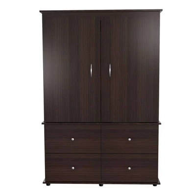 70.9" Video Combo Armoire Espresso - Inval 9 70.9" Video Combo Armoire Espresso - Inval - Image 7